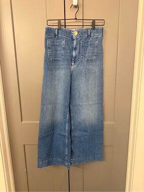 Anthropologie (Maeve) The Colette Crop Wide Leg Jeans Size 30
